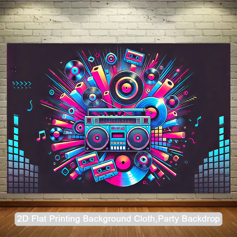Audio Music Background Free - 2D плоский, цельный продукт. Ретро-портативная аудиоколонка