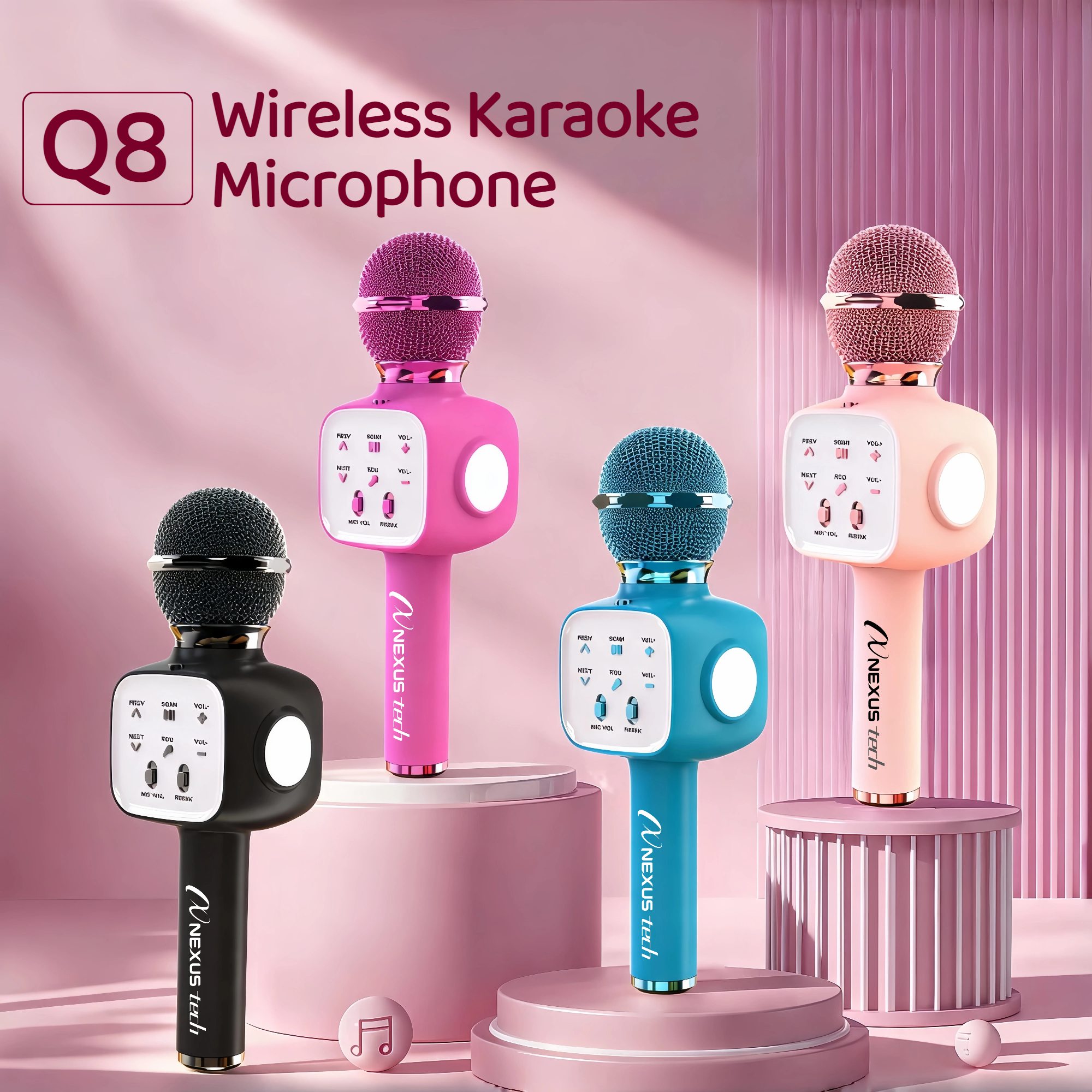 Shure Mic Sm58 - Беспроводной Bluetooth 5.2 караоке-микрофон 5 в