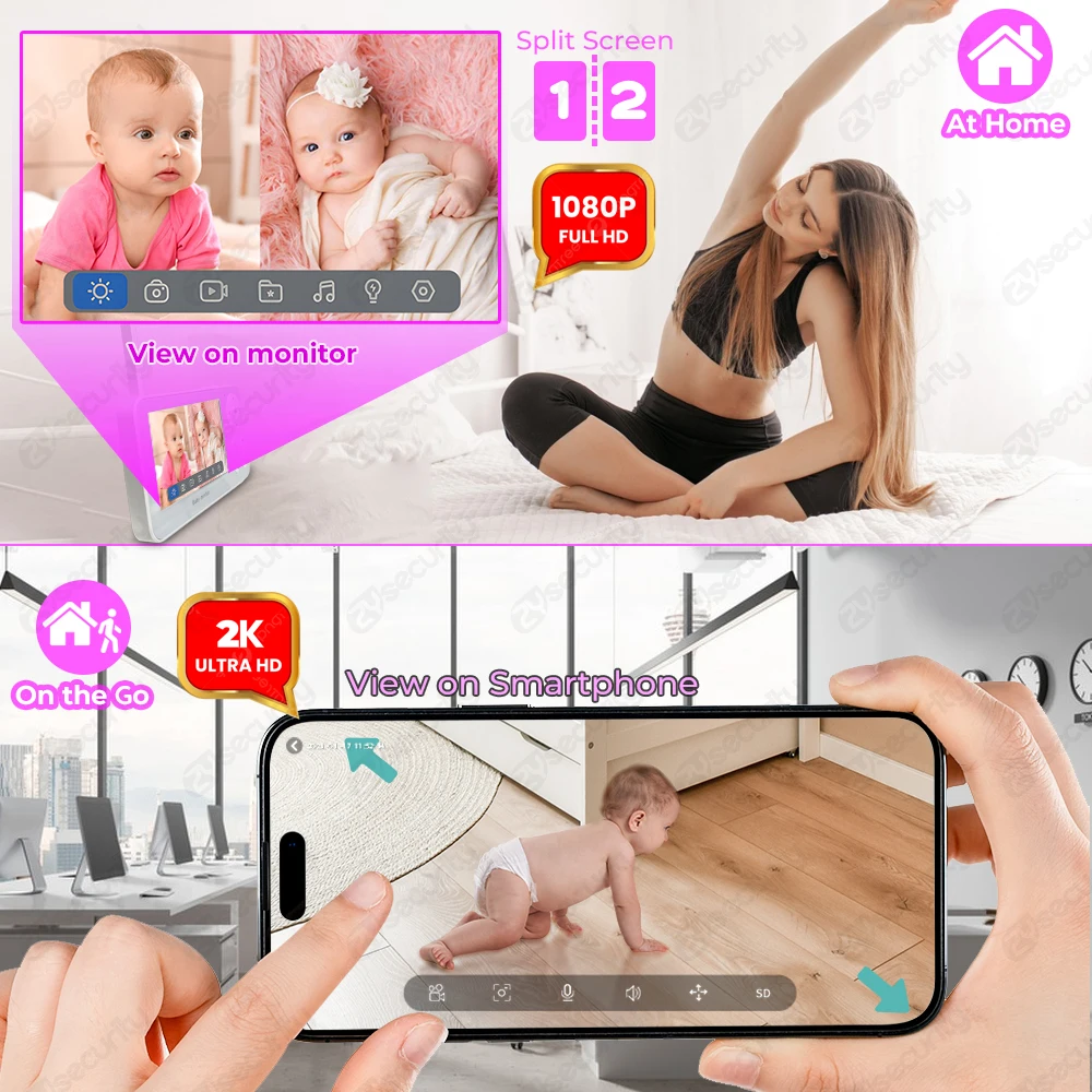 2K 3MP Wi-Fi Радионяня с двумя – обзор и цена Audio Music Google