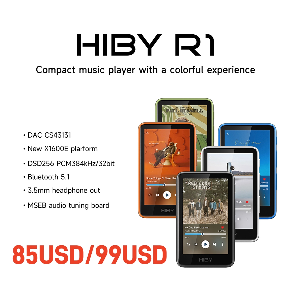 HiBy R1 Haibei Портативный MP3 – обзор и цена Music Audiobook
