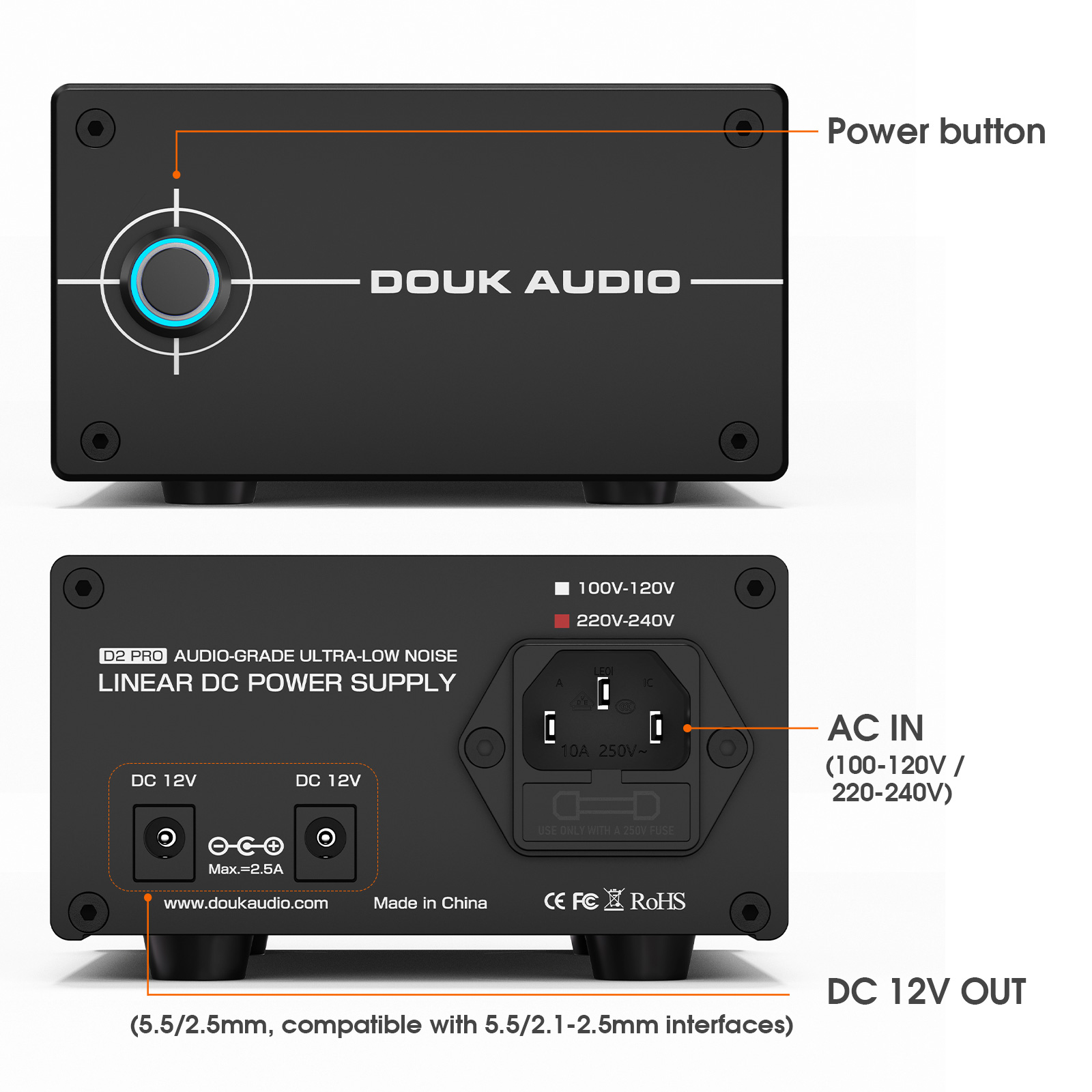 Регулируемый линейный источник – обзор и цена Headphone Amplifier Dac