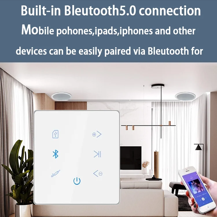 Настенный Bluetooth-усилитель  – обзор и цена Audio Music Background Free